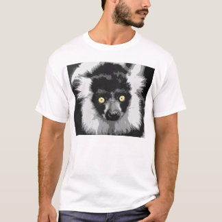 Svartvit ruffed lemurT-tröja Tee Shirt