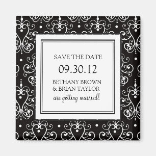 Svartvit samling Spara datum magneter