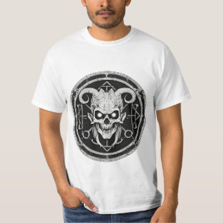 Svartvit satangrafik T-Shirt