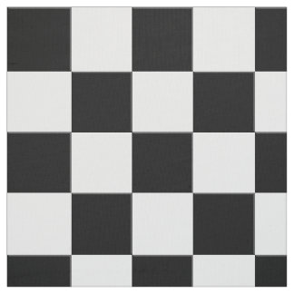 Svartvit schackbrädekantillusion tyg