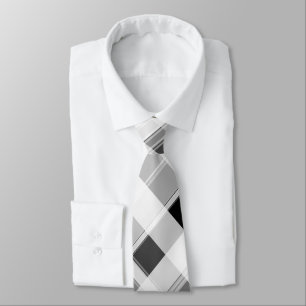 Svartvit schaktplatta slips