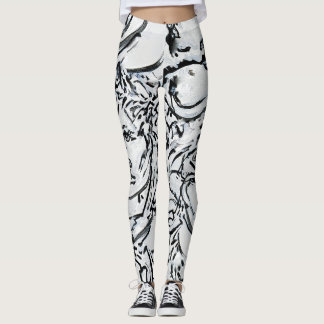 Svartvit serie nr. 1 leggings