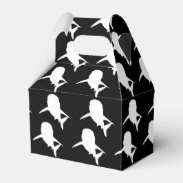 Svartvit Shadow sharval mönster Presentaskar