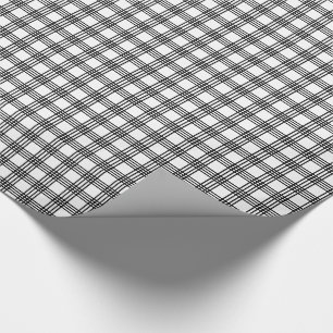Svartvit sjal för randplädgåva presentpapper