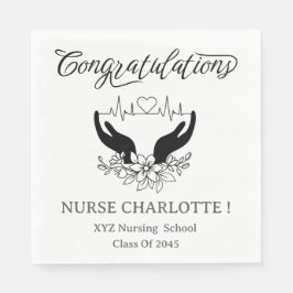 Svartvit sjuksköterska, Studentfest Pappersservett