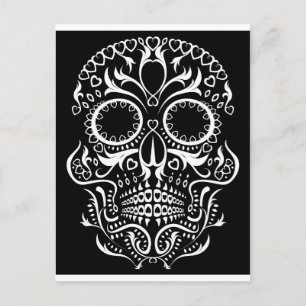 Svartvit skal/Day of the dead Vykort