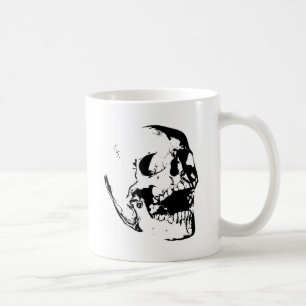 Svartvit skal kaffemugg