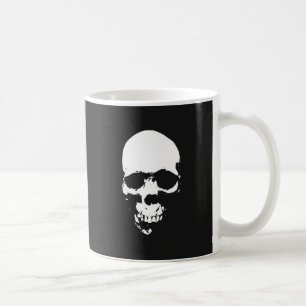 Svartvit skal kaffemugg