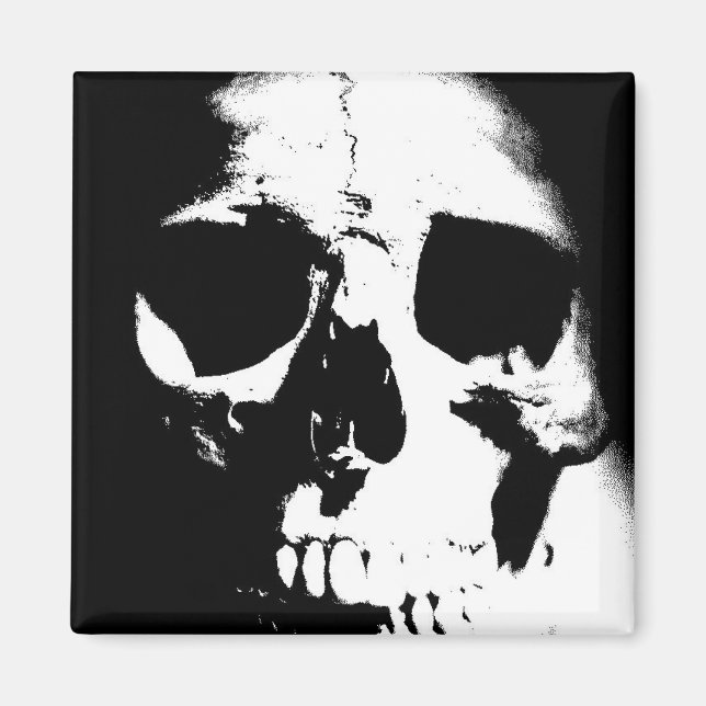 Svartvit skal magnet (Framsidan)