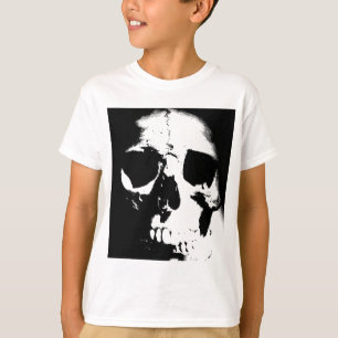 Svartvit skal t-shirt