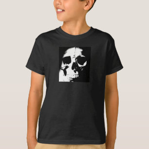 Svartvit skal t shirt