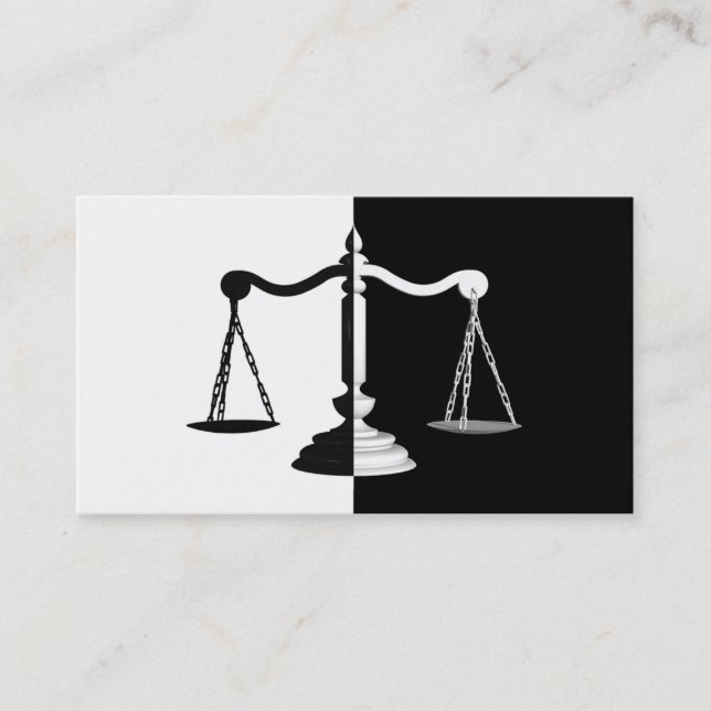 Svartvit skalning visitkort (Framsida)