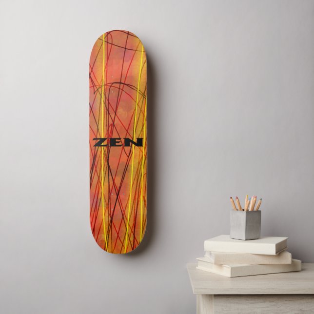 Svartvit skateboard (Väggkonst)