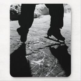 Svartvit skridskoSilhouette Musmatta