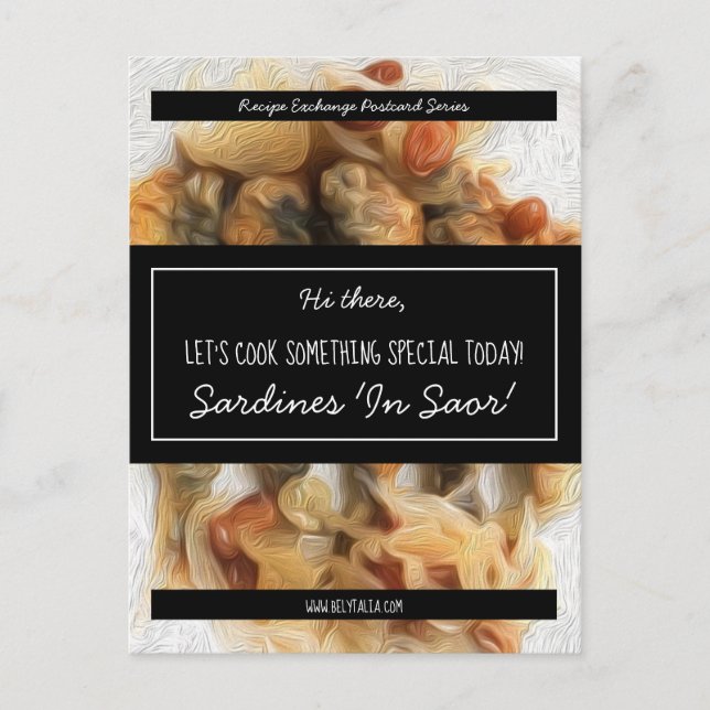 Svartvit skript i personlig - byt utskrift vykort (Framsida)