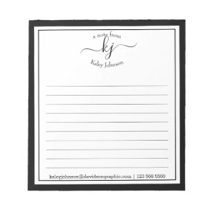 Svartvit skript Namn Från Anteckningsblockets sk Anteckningsblock