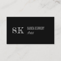 Svartvit skript, Professionell Monogram Artist