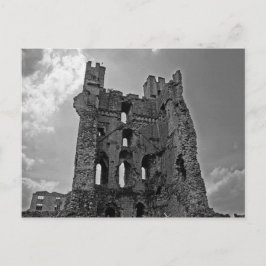 Svartvit slott vykort