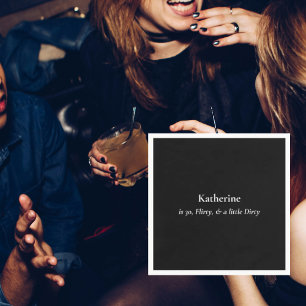 Svartvit smutsig 30 Födelsedagsfester Pappersservett