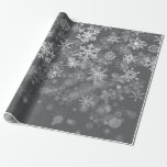 Svartvit snöflammande julvinter presentpapper<br><div class="desc">Den här designen kan vara personlig om du väljer Redigera design. Du kan också överföra till andra objekt. Kontakta mig på colorflowcreations@gmail.com eller använda alternativet chatta överst på sidan om du vill ha den här designen på en annan produkt eller behöver hjälp med den här designen. Se mer av mina...</div>