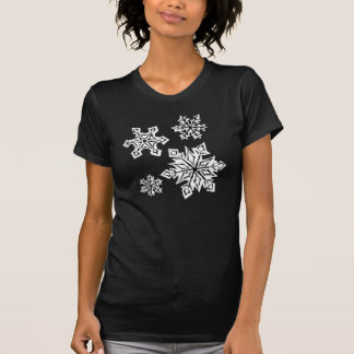 SVARTVIT SNÖFLINGOR TEE SHIRT
