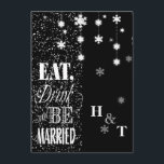 Svartvit Snöflingor Torkad Bröllop Inbjudningar<br><div class="desc">Modern bröllopsinbjudning vinter/jul. Du kan anpassa all standardtext helt och hållet med egna ord till kostym som du behöver, och du kan också ändra typsnitt, storlek, textplacering och färger i texten. Om du bara vill ändra texten användor du alternativet Anpassa den. Om du vill göra mer omfattande ändringar användor du...</div>