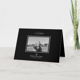 Svartvit sofistikerad, minimalistisk fotobakgrund anteckningskort