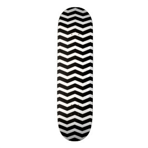 Svartvit sparre mini skateboard bräda 18,5 cm