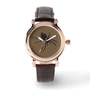 Svartvit spider armbandsur