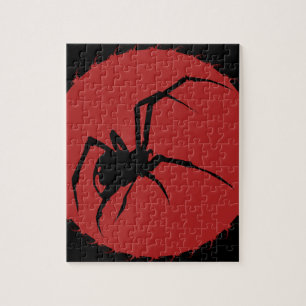 Svartvit spider pussel