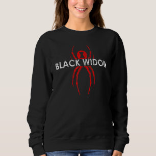 Svartvit spider t shirt