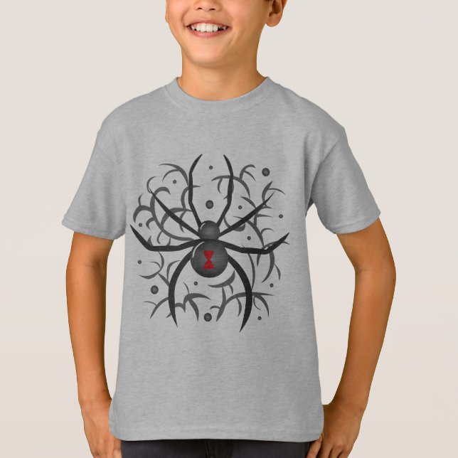 Svartvit spider tröja (Framsida)