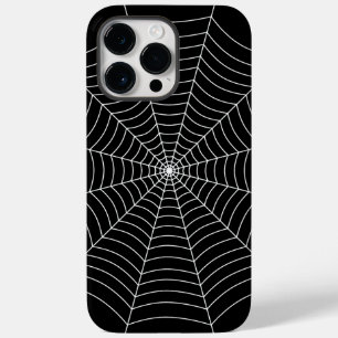 Svartvit spindelnät Halloween mönster