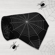 Svartvit spindelnät Halloween mönster