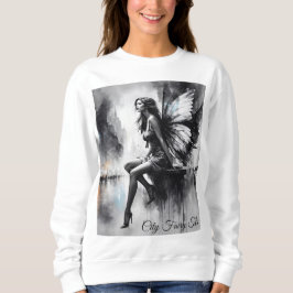 Svartvit stadsmiljö surrealistisk saga stad t shirt
