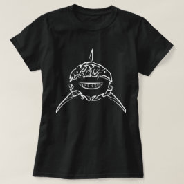 Svartvit stamaktig Underbar vithaj T Shirt