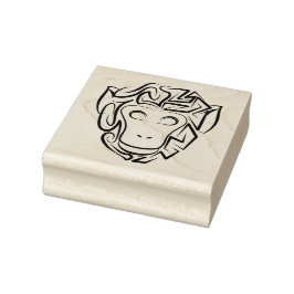 Svartvit stamapa stämpel