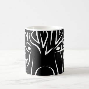 Svartvit stambjörn kaffemugg
