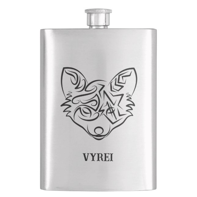 Svartvit stamfot fickplunta (Framsidan)