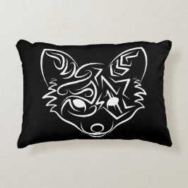 Svartvit stamfot prydnadskudde