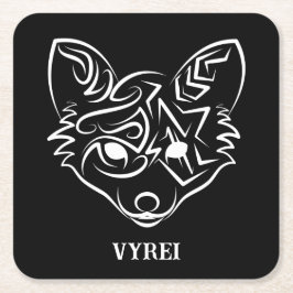 Svartvit stamfot underlägg papper kvadrat