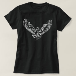 Svartvit stammen som flyger Uggla T Shirt