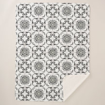 Svartvit stammodern Mönster