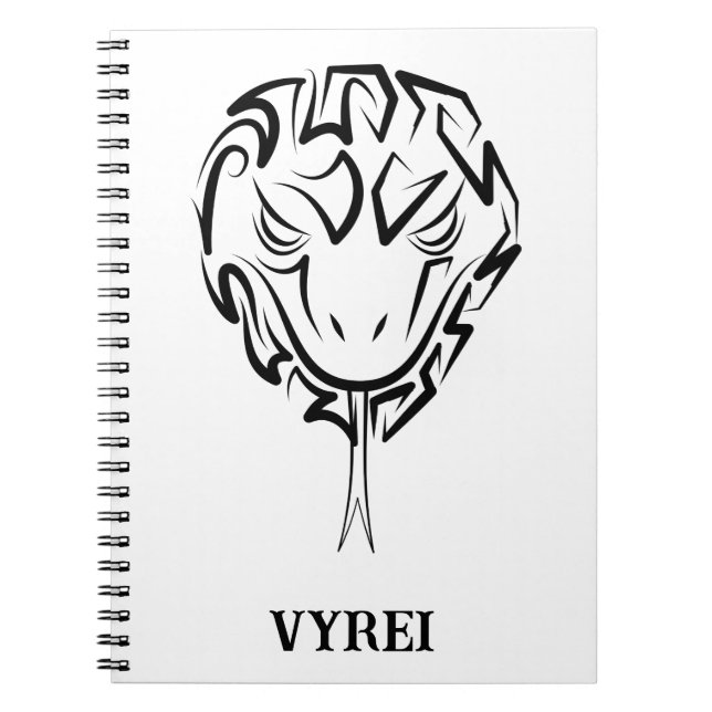 Svartvit stamnos anteckningsbok (Framsidan)