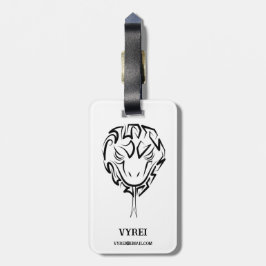 Svartvit stamnos bagagebricka