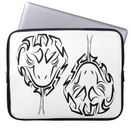 Svartvit stamnos laptop fodral