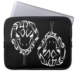 Svartvit stamnos laptop fodral