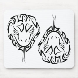 Svartvit stamnos musmatta