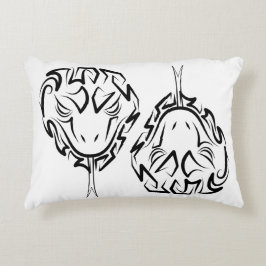 Svartvit stamnos prydnadskudde