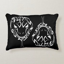 Svartvit stamnos prydnadskudde